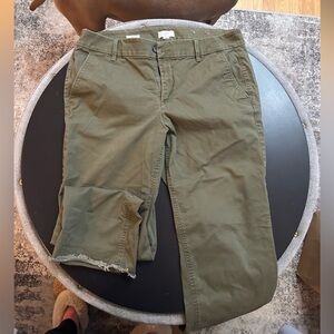Loft Outlet Olive Green Casual Pants